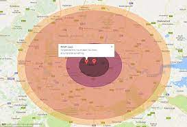 Its area damage has changed in the new update, from being square to circular like all the others, in addition to adding an even larger mushroom cloud than ivy mike's. Interactive Map Shows Areas Affected If A Nuclear Bomb Dropped In 2021 Nuclear Bomb Interactive Map Nuclear