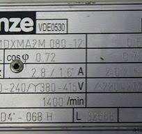 🏷️ Lenze MDXMA2M080-12 - used Gear motor 0.55 kW 109 rpm ...