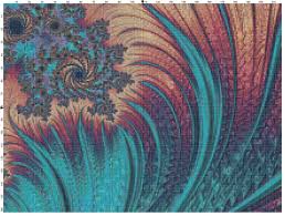 Exquisite fractal art transformed to cross stitch patterns. Free Fractal Cross Stitch Pattern Blue Gold Pattern Make Breaks