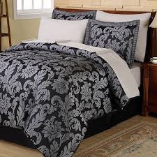 Black And Silver Damask Bedding Black And Silver Bedspread Bedding Sets Bed In A Bag Kohls Bedding Sets