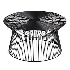 Round Black Metal Zeke Outdoor Coffee Table World Market Outdoor Coffee Tables Metal Coffee Table Coffee Table