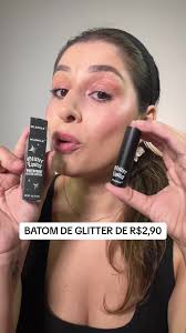 Testando o Batom de Glitter da Shopee
