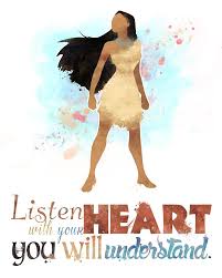 Pocahontas Listen With Your Heart 8x10 Printable Etsy Disney Pocahontas Quotes Disney Cute Disney