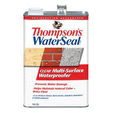 Thompson's water seal has earned customers' trust by delivering quality products since 1920. Thompson S Waterseal Multi Surface Waterproofer Clear 1 Gallon Walmart Com Walmart Com