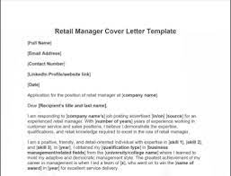 Retail Manager Cover Letter