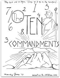 The ten commandments, in biblical hebrew are called and translated as ten statements. 10 Commandments Coloring Book Free Printable Pdf Pages For Kids