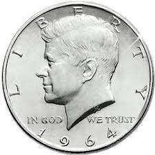 1964 Kennedy Half Dollar The First One Issued Kennedy Half Dollar Half Dollar Half Dollar Coin