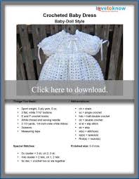 Free Crochet Baby Dress Pattern Lovetoknow