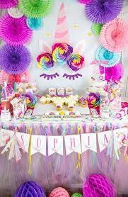 Vibrant Unicorn Birthday Party Kara S Party Ideas Birthday Party Decorations Diy Unicorn Birthday Party Decorations Unicorn Themed Birthday Party