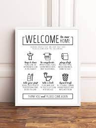 Gift cards personalized for holidays, birthdays, or special occasions with cash back. Printable Art Guest Bathroom Rules Airbnb Vrbo Rental Family Home Art Typography Gift Spa Bathroom Rules Air Bnb Ideas Diy Prints