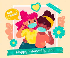 Cada 30 de julio se celebra el día internacional de la amistad o día del amigo. Ilustracion Del Dia Internacional De La Amistad De Dibujos Animados Vector Gratis
