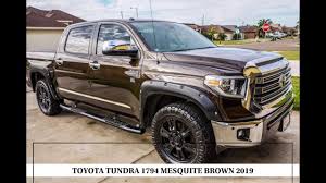 5.7l v8 gas automatic 6 speed extended crew cab pickup. Toyota Tundra 1794 2019 Mesquite Brown Review Youtube