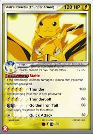 Ash S Pikachu Thunder Armor Chidas