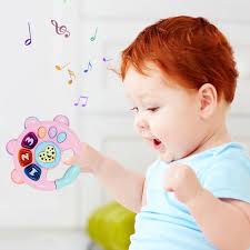 Juguetes de Baño Bebé Sonajero Música Intermitente Infant Pat Hand Bell  Juguetes educativos para edades tempranas (C) Tmvgtek Nuevos Originales