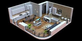 Low Poly Interior 3d Model Floor Plan Design Small Floor Plans Archi Design