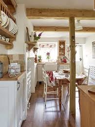 Pin By Becky Newlin On Kitchen Ideas Cottage Kitchens Cottage Kitchen Cabinets Country Kitchen