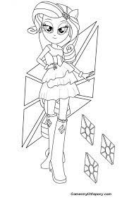 Once twilight sparkle and her girlfriends were real ponies with magical powers. Equestria Girls Rarity Coloring Page My Little Pony Coloring Pages