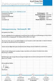 So weisen sie säumige kunden freundlich, aber bestimmt auf ausstehende zahlungen hin. Zahlungserinnerung Muster Kostenloser Download Fur Word