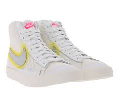 Ich habe die schuhe leider mit dünnen socken. Nike Blazer Mid 77 Vintage Sneaker Schone Damen Freizeit Schuhe Im Basketball Style Weiss Gelb