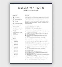 They can be difficult to work with, don't allow you to present yourself in the best possible light—and employers can identify them easily. Free Simple Resume Template