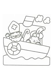 Sinterklaas Kleurplaat Stoomboot Sint Piet Sinterklaas Knutselen Sinterklaas Kleurboek