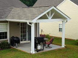 The open porch on the home below has a gable roof. Pin On Porches And Screen Rooms