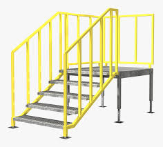 3 steps portable stairs with handrail are well polished, equipped with guardrails to prevent any kind of mishaps, and come with smooth edges. Portable Stairs Osha Compliant Erectastep Stairs Hd Png Download Kindpng