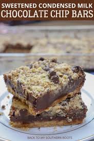 Sweetened Condensed Milk Chocolate Chip Bars Back To My Southern Roots Recipe Sweetened Condensed Milk Recipes Chocolate Chip Bars Chocolate Dessert Recipes