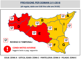 Nella sicilia occidentale l'allerta meteo è gialla. Allerta Meteo Rossa Per Domani 3 Novembre In Tutta La Sicilia Occidentale Magaze It