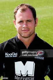 A portrait of Nigel Ashley-Jones during the Saracens Photocall on... News  Photo