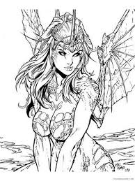 Her artwork is so gorgeous! Adult Fantasy Coloring Pages Fantasy Adult 3 Printable 2020 312 Coloring4free Coloring4free Com