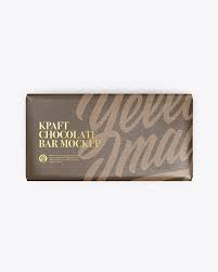 Download Kraft Glossy Chocolate Bar Mockup Top View In Packaging Mockups On Yellow Images Object Mockups PSD Mockup Templates