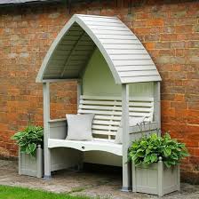 Gartenlaube Set Cottage Hellgrau Creme Bemalte Gartenmobel Bauerngarten Wohnen Und Garten