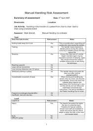 Check spelling or type a new query. Manual Handling Risk Assessment