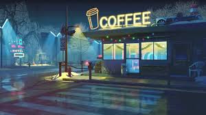 Retro Coffee Shop Live Wallpaper 1920 X 1080 In 2020 Desktop Wallpaper Art Anime Backgrounds Wallpapers Aesthetic Desktop Wallpaper White snowflake falling happy new year and merry christmas shiny background. retro coffee shop live wallpaper 1920
