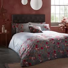 Glamorous floral bedding in peony pink with bouquets of exotic flowers. Buy Ted Baker Flight Of The Orient Duvet Cover Double Amara