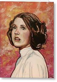Carrie Fisher Greeting Cards for Sale