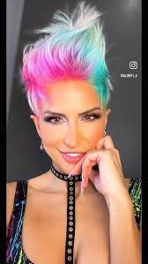 Short hair color and styling ideas