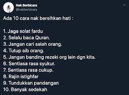 Ada sejumlah cara membersihkan telinga yang tersumbat kotoran, secara salah satunya ialah membersihkan kotoran di telinga. Jom Bersihkan Hati Inshaallah Tazkirah Ustaz Ebit Lew Facebook