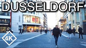 4k Western Germany Afternoon Walking Dusseldorf City On A Sunny Winter Day Youtube