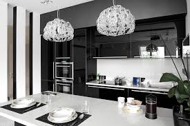 contemporary kitchen black high gloss