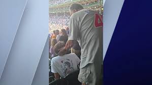 Viral video shows man slapping another man for sitting down during national anthem at Wrigley Field