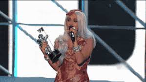 How can we possibly forget lady gaga's meat dress? Gif Lady Gaga S Animated Gif On Gifer