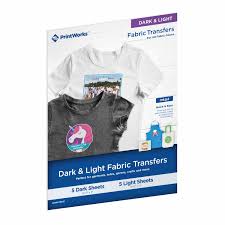 Dark Light Fabric Transfers By Printworks Paris Corporation