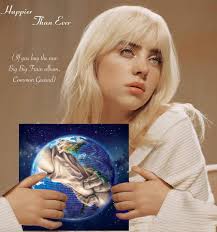 on this day in #2021, #billieeilish released her second album 'happier than  ever' 💿 the album debuted at no. 1