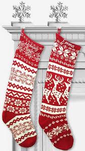 Whether you prefer yours traditional or whimsical, kirkland's has unique stockings in any style you're looking for to create that perfect. Knit Christmas Stockings Red White Reindeer Or Snowflake Etsy Christmas Stockings Knitted Christmas Stockings Christmas Stockings Personalized