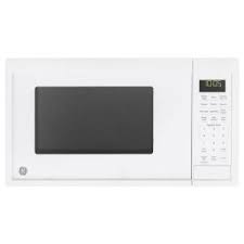 Ge 0 9 Cu Ft Countertop Microwave In White Jes1095dmww The Home Depot In 2020 Countertop Microwave Microwave Countertops