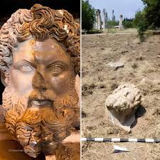 Ancient Greek gold stater from Lampsacus featuring Zeus