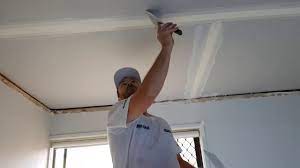 Joint tape is used to reinforce seams and corners and to repair cracks and holes in drywall and plaster. Taping Plaster Drywall Ceiling Joints Youtube