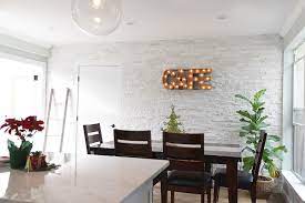 Sleek design wall cladding are most suitable for low width room. Top 5 Dining Room Stacked Stone Feature Walls